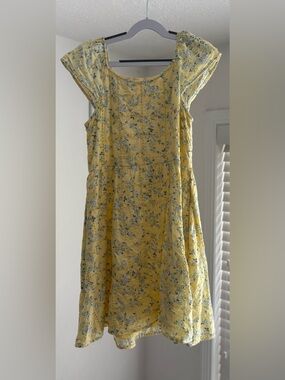 Abercrombie & Fitch Yellow Floral Kids Dress